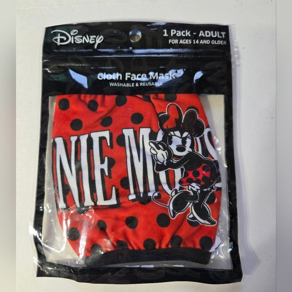 Disney Minnie Mouse Red and Black Polka Dot Bow -NWt - Picture 1 of 2